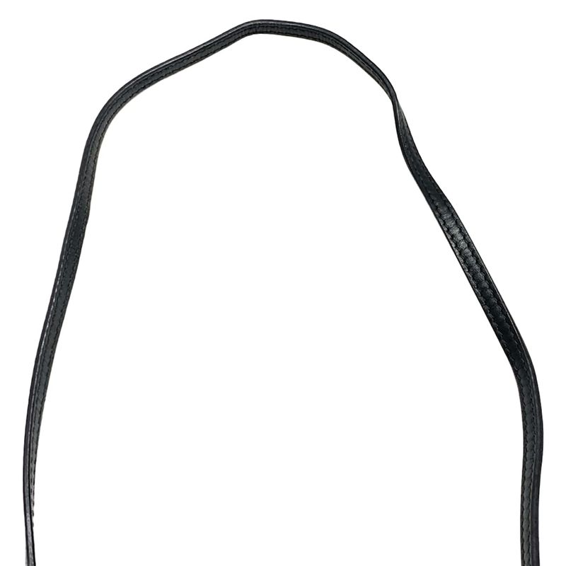 Balenciaga Shoulder Bag Navy Pochette 339937 Ivory And Black Leather