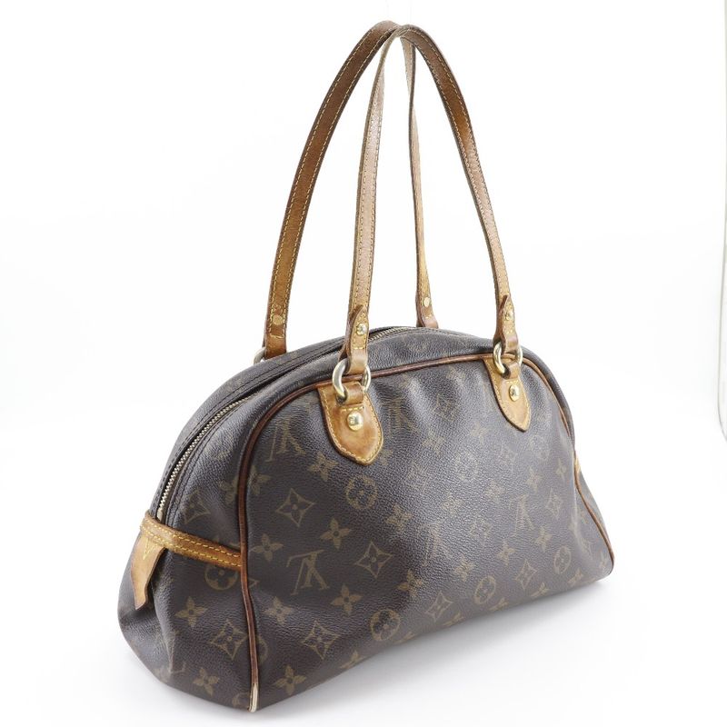 Louis Vuitton Montorgueil PM M95565 Monogram Canvas Brown Ca1008 Ladies
