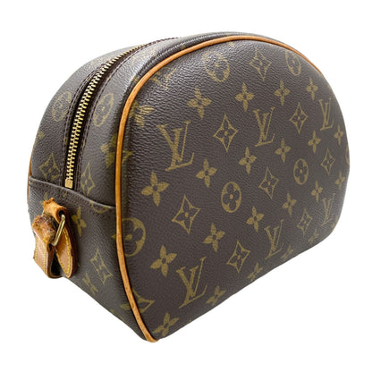 Louis Vuitton Blois Monogram Leather Brown Shoulder Bag Gold — view 2