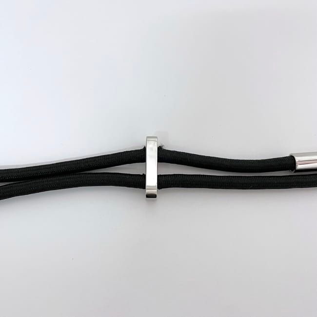 Gucci Wire Belt Black Silver Hardware Excellent Condition 83cm (32.68in)