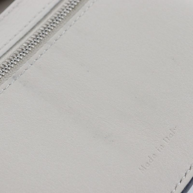 Celine Medium Strap Calf Black/beige Women's Fold Wallet