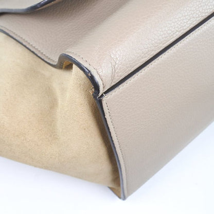 Celine Trapeze 2WAY Shoulder 174683mdb.03un Leather X Suede Dune Pink Gray