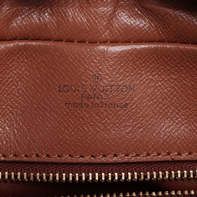 Louis Vuitton Monogram M45244 Leather Shoulder Bag Crossbody Brown Tote Women's