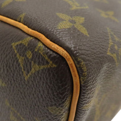 Louis Vuitton Handbag Speedy 30 Monogram Canvas Monogram Gold Hardware Brown