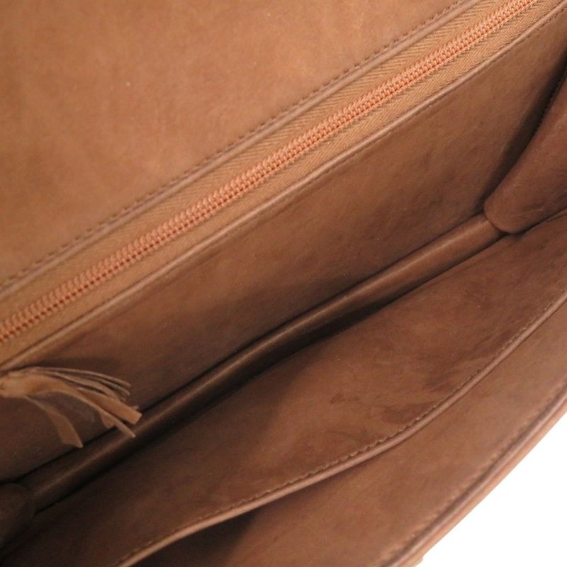 Hermes Alcazar Dobris Brown Stamped 0E (1975) Shoulder Bag 0156 Hermes