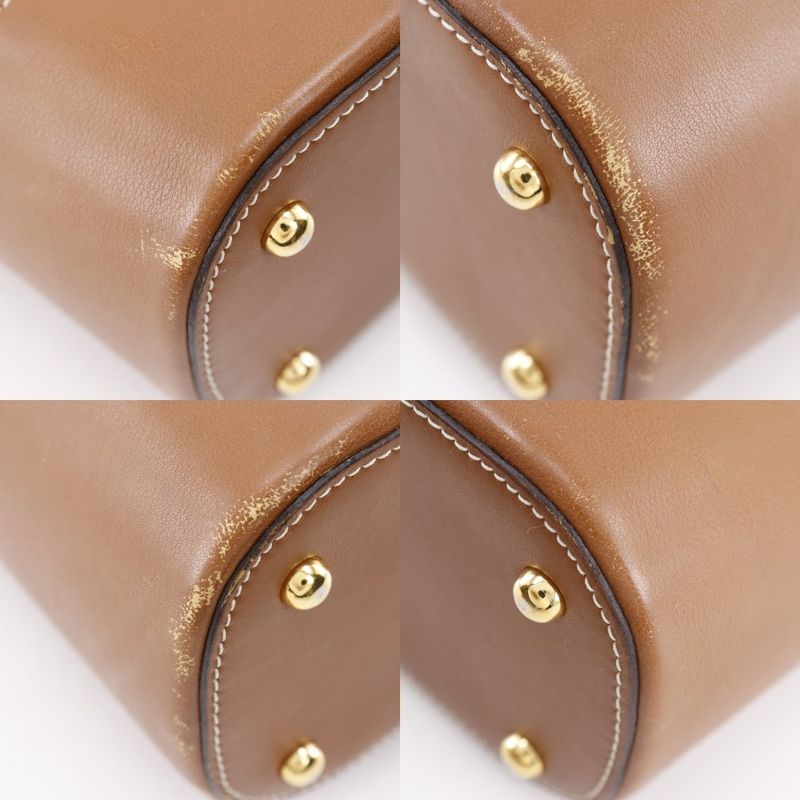 Loewe L Logo Calf Brown Women Shoulder Bag