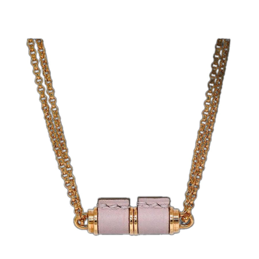 Hermes Necklace Charnier PM Pink Gold