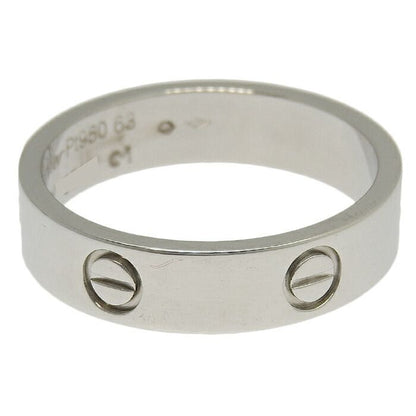Cartier Love Ring Pt950 Platinum #63 Equivalent To Size 23 Rings Accessories
