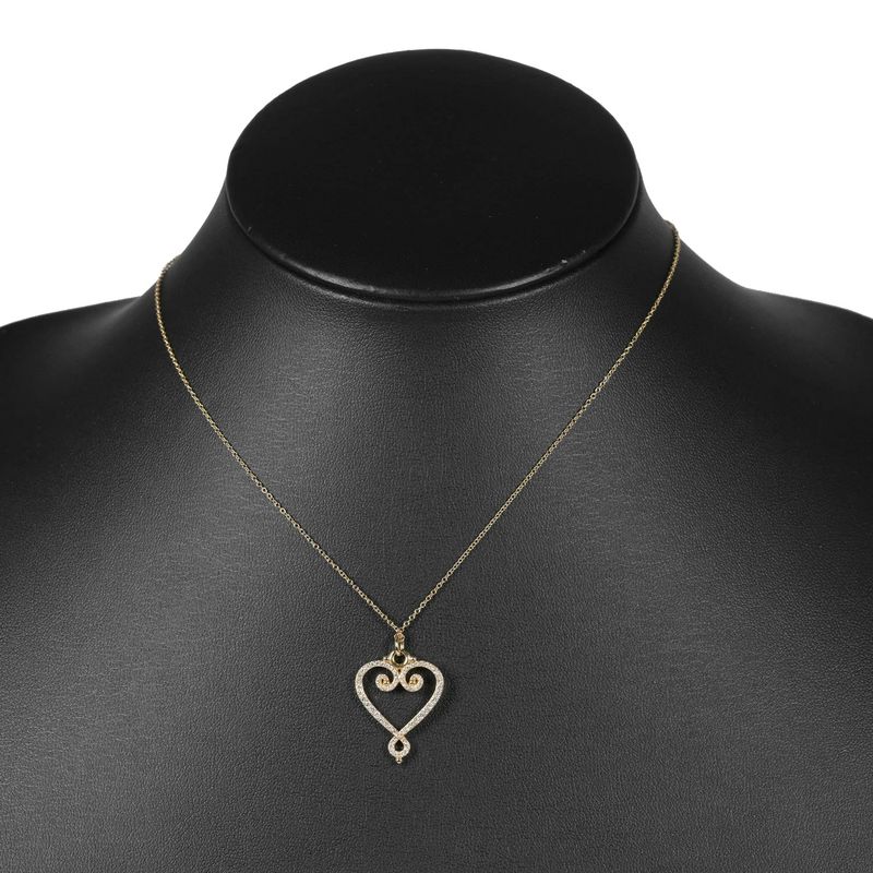 Tiffany & Co Venezia Goldoni Heart Paloma Picasso 18K Yellow Gold And Diamonds