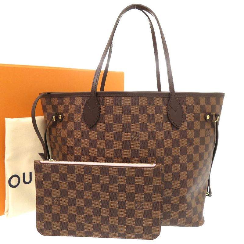 Louis Vuitton Current New Shape Neverfull MM Damier Rose Ballerine N40598 Tote