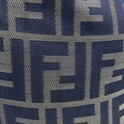 Fendi Handbag Khaki Nylon And Leather Zucca Women Men