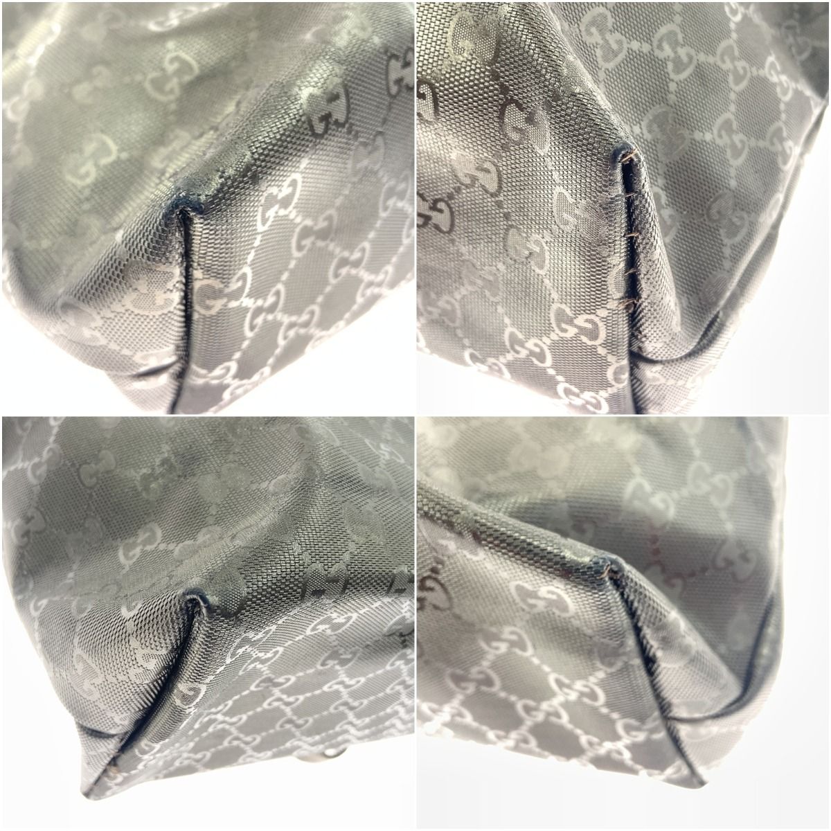 Gucci GG Implement Tote Bag Shoulder Bag 211137 Gray Delivery As Is