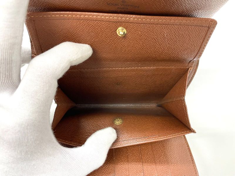 Louis Vuitton Monogram Porte Trésor Etui Papier Long Wallet M61202 Brown Made