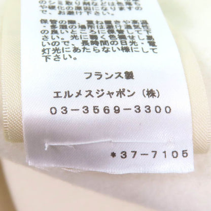 Hermes 23AW 3h0141da 100% Cashmere Leather Used Belt Design Long Gilet Vest Off