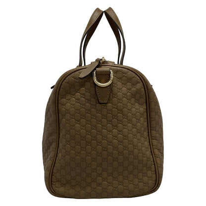 Gucci Handbag Nice/micro Guccissima 322231 Dark Brown Mini Boston Leather