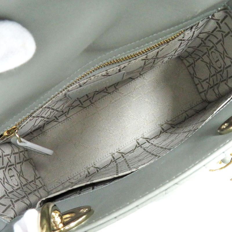 Dior Lady Dior Myabcdior Small M05380 String Gray Lamb Canage Shoulder