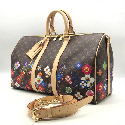 Louis Vuitton Takashi Murakami Monogram Keepall Bandouliere 45 Boston Bag