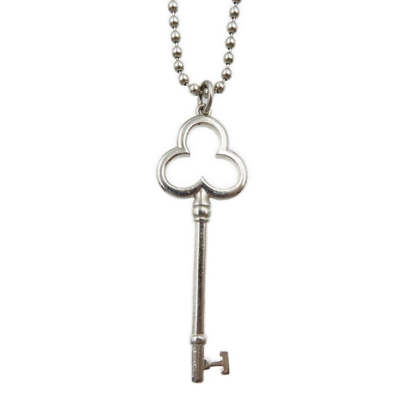 Tiffany & Co Trefoil Key 925 Silver Necklace 0017 Tiffany & Co