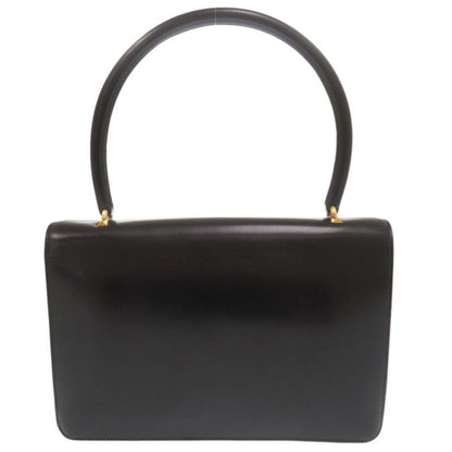 Hermes Vintage Leather Black Handbag Black 1126 Hermes