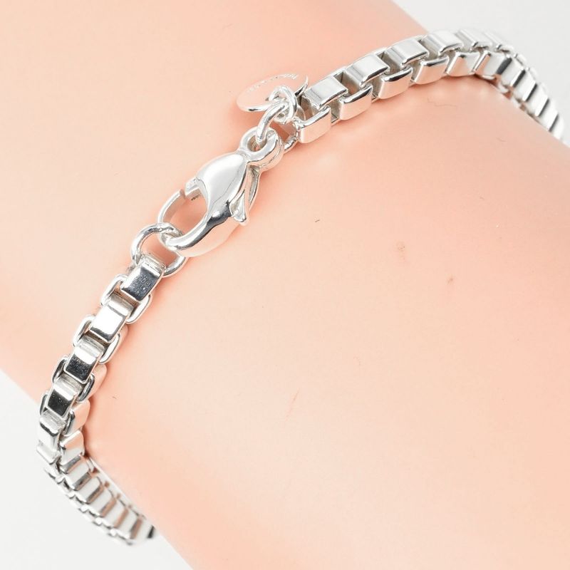 Tiffany & Co Venetian Silver 925 Ladies 15.2g Bracelet