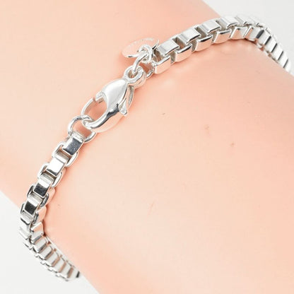 Tiffany & Co Venetian Silver 925 Ladies 15.2g Bracelet