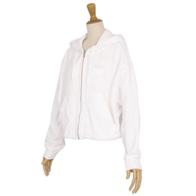 Prada 2023 Sweatshirt Hoodie Zip Up Crochet