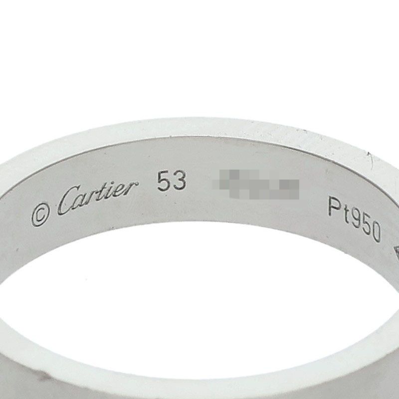 Cartier C De Cartier Wedding Platinum Ring Men's Size 13