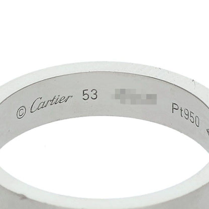 Cartier C De Cartier Wedding Platinum Ring Men's Size 13