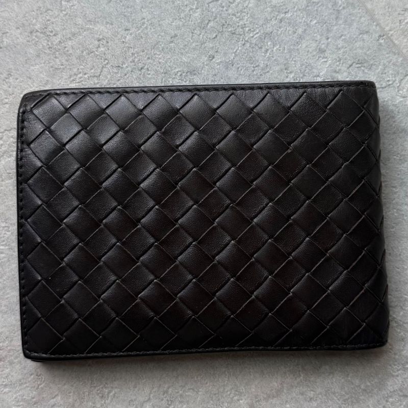 Bottega Veneta Bifold Wallet Intrecciato Calf Leather Brown Bifold Wallet Men