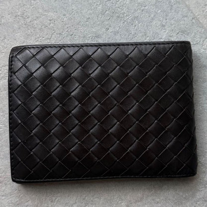 Bottega Veneta Bifold Wallet Intrecciato Calf Leather Brown Bifold Wallet Men