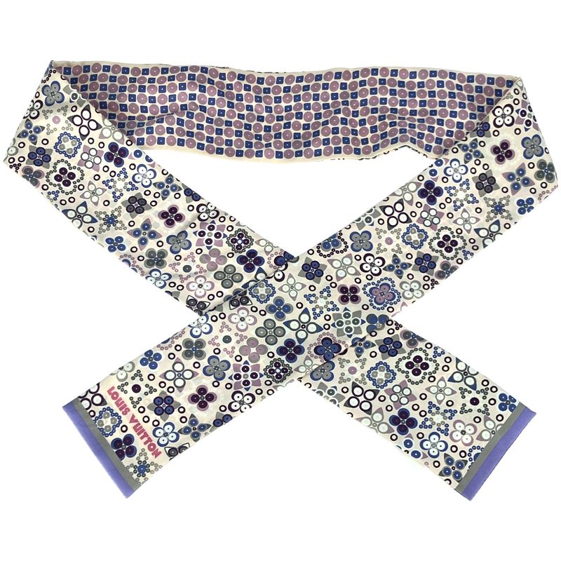 Louis Vuitton M75037 Bandeau Silk Ribbon Scarf in Pink