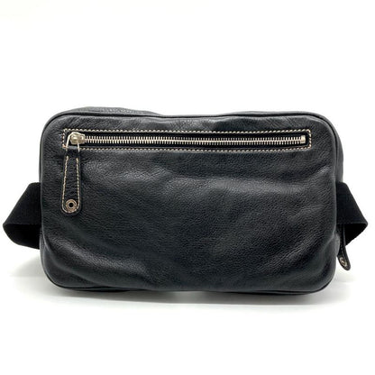 Gucci Waist Bag Body Bag 2WAY Leather 201846 Black Men's