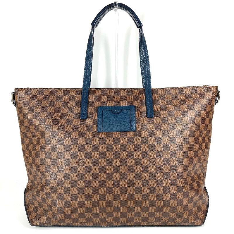 Louis Vuitton Shoulder Bag Cabas N41242 Damier Canvas Ebène Brown