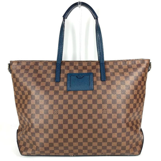 Louis Vuitton Shoulder Bag Cabas N41242 Damier Canvas Ebène Brown