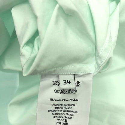 Balenciaga - Cotton Oversized Shirt - 34 - Turquoise Green - Mens