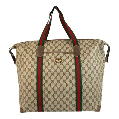 Gucci Vintage Sherry Line GG Supreme Canvas Boston Bag Shoulder Bag Ladies