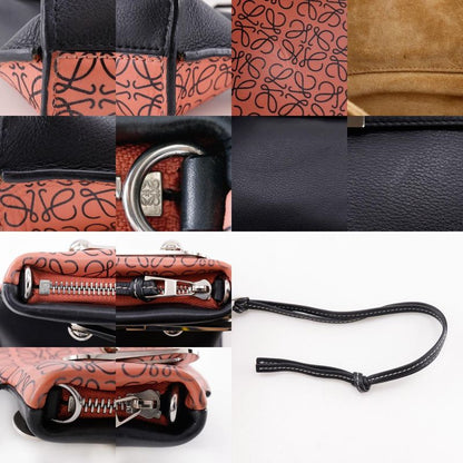 Loewe Missy Small Anagram 2WAY Shoulder Calf Black/pink Ladies Handbag