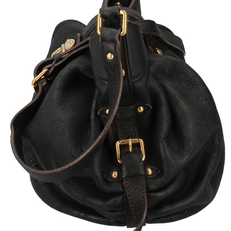 Louis Vuitton XS M95660 Mahina Women's Shoulder Bag Noir Black Excellent