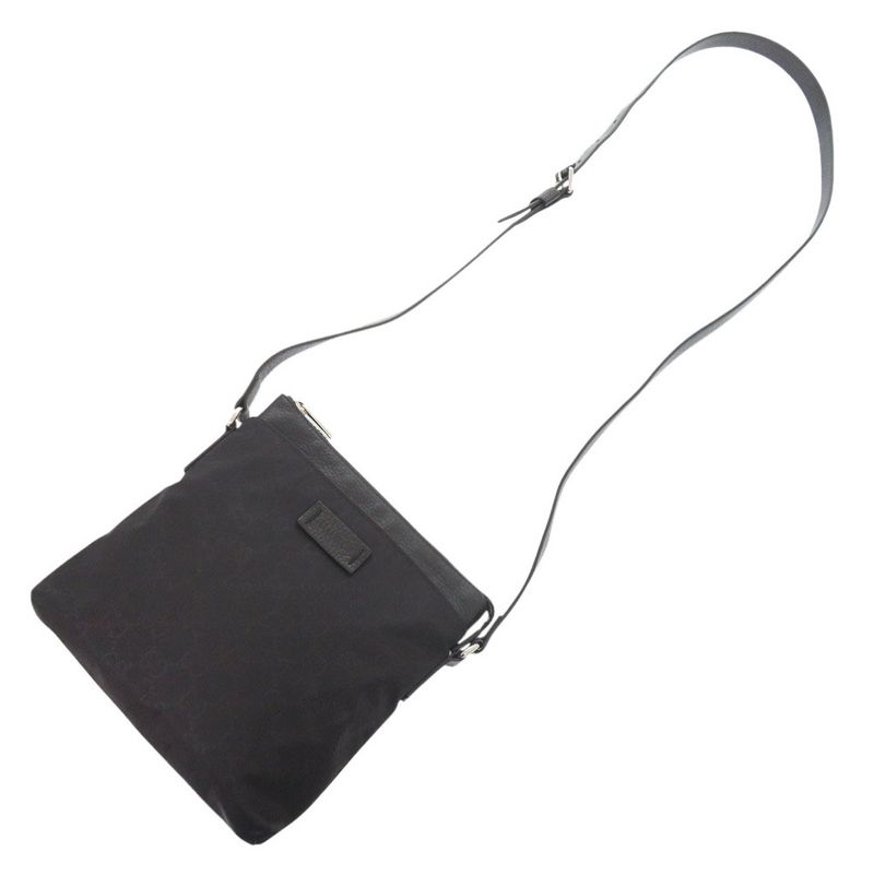 Gucci GG 510339 Nylon Black Shoulder Bag Black 0435 Gucci