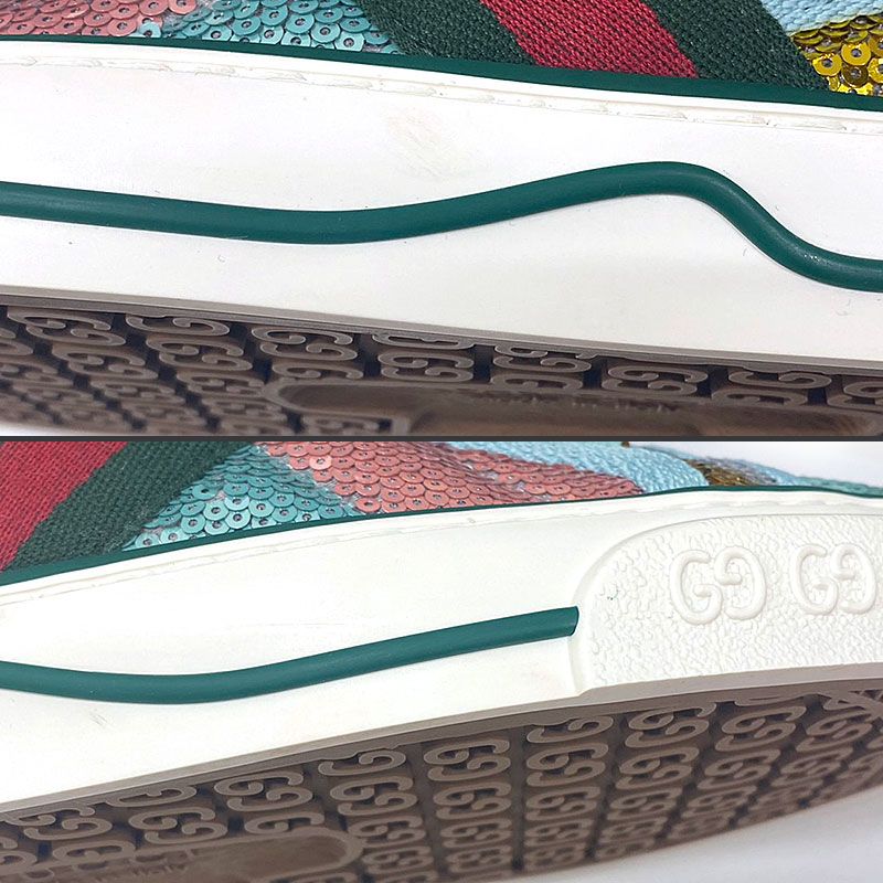 Gucci 652622 Sequined Sneakers 35+ Women's Polar