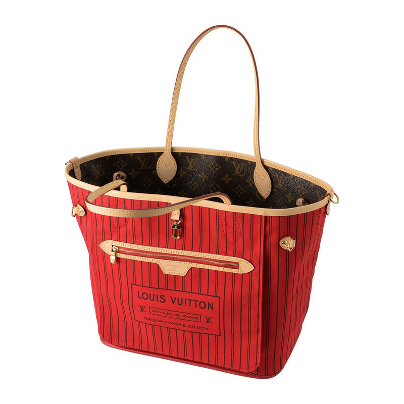 Louis Vuitton Tote Bag Neverfull - Inside Out MM Brown/rouge Sari