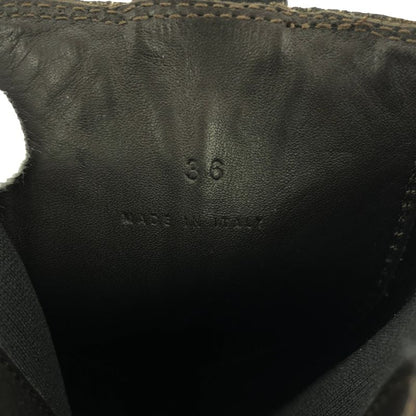 Bottega Veneta the Tire Long Boot Side Gore Long Boot Black 37