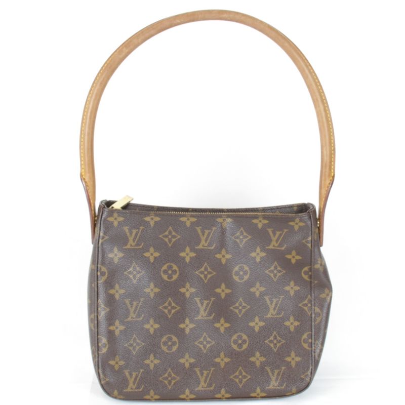 Louis Vuitton Looping MM M51146 Shoulder Bag Brown Monogram Canvas Brand