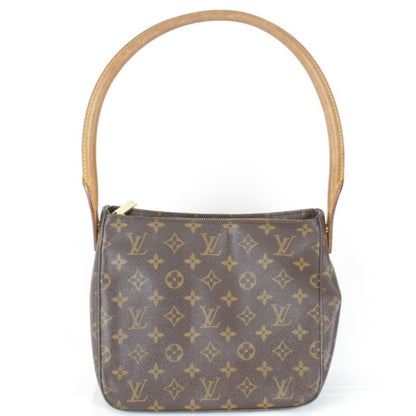 Louis Vuitton Looping MM M51146 Shoulder Bag Brown Monogram Canvas Brand