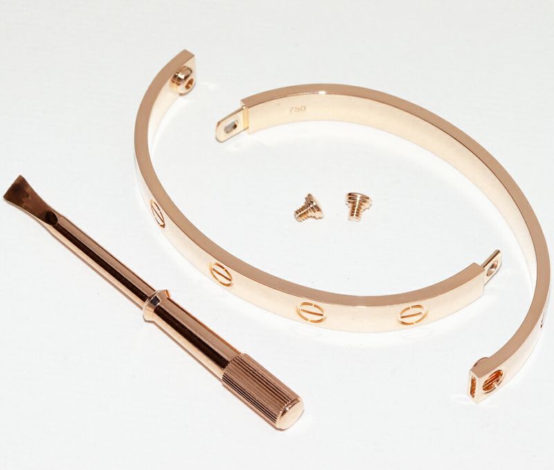 Cartier Bracelet Bangle 18K Pink Gold Love Bracelet