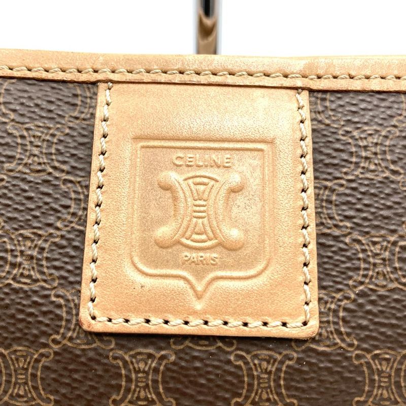 Celine M15/2 Second Bag Macadam Pattern PVC Brown Clutch Bag Ladies Men