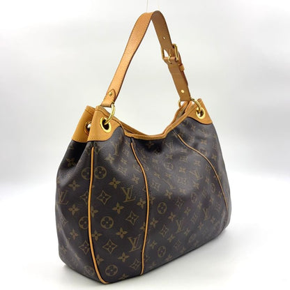 Louis Vuitton Galleria PM Monogram Leather × PVC Brown Shoulder Bag Gold M56382