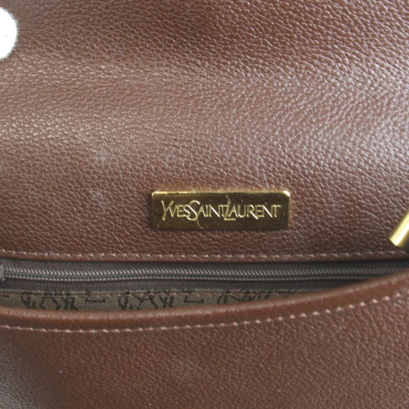 Saint Laurent Shoulder Bag Leather Brown