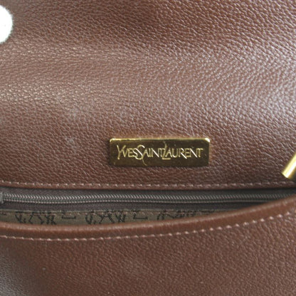 Saint Laurent Shoulder Bag Leather Brown