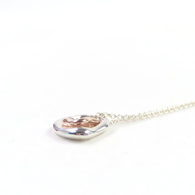 Tiffany & Co Elsa Peretti Open Heart Pendant 925 750 Combi